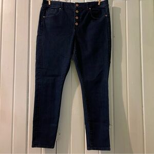 LOFT button fly modern skinny jeans-31/12 EUC